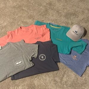 Selling as a set~ 5 branded shirts from Palmetto Moon and a hat~all size adult M